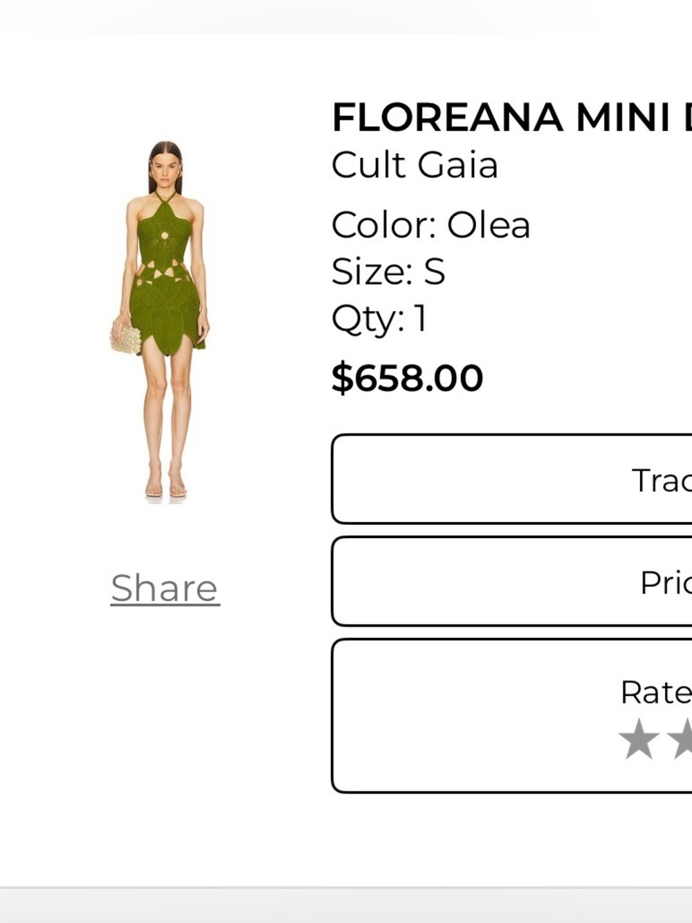 Cult Gaia Cult Gaia FLOREANA KNIT DRESS - Picture 5 of 5